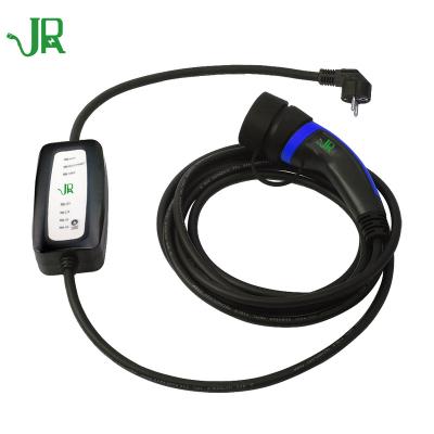 China JERI type 1 or commercial type - 2 wired model 2 ev charger wallbox station portable evse charging controller for sale