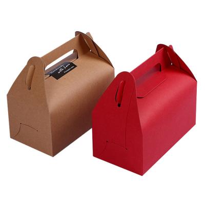 China Recycled Materials Box Custom Cake Packaging With Handle Handmade Cake Packaging Box for sale