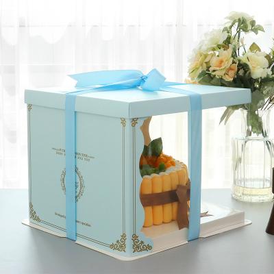 China Recyclable Environmental Friendly Cake Box Wholesale Latest Design And Printing for sale