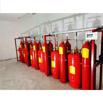 China 90Ltr FM200 Sistema de flujo de pistones Equipo de extinción de incendios Modo de arranque eléctrico manual en venta