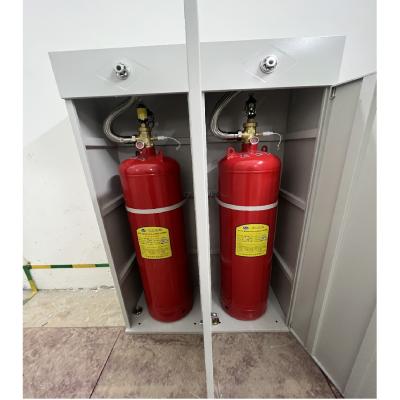 China Heptafluoropropane Fm200 Fire Extinguishing System 120L Red Cabinet Type for sale