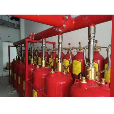 China 5.6Mpa 120L Type FM200 Brandbestrijdingssysteem Heptafluorpropaan rood Kleur Te koop