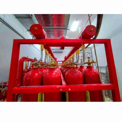 China IG 541 Sistema de extinción de incendios con gas inerte Capacidad 70L 80L 90L Tipo de tubería en venta