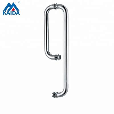 China Modern Stainless Steel Bathroom Shower Glass Door Handle for sale