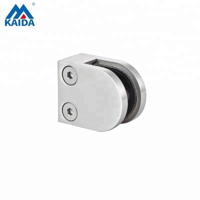 China Hotel Stainless Steel Railing Glass Clamps D Type for sale