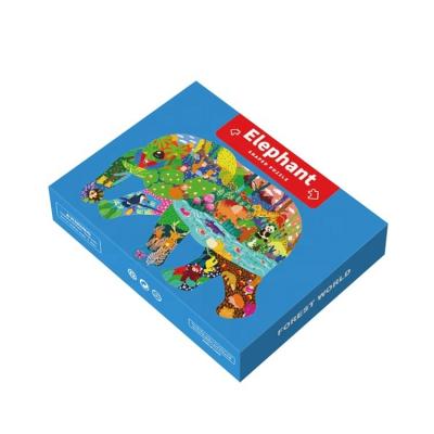 China High Quality White Pop Box World Map Offset Printing Embossing Children Toys Mini Puzzles for sale