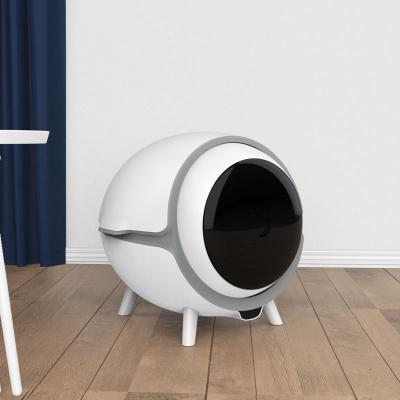 China WiFi Cat Litter Box Large Portable auto da el traspaleo automático libre en venta