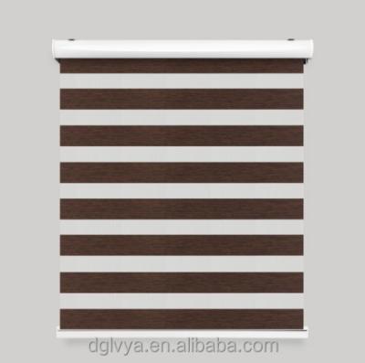 China Custom made blackout ready made high quality best price horizontal blinds roll up zebra curtains for luxury living room for sale