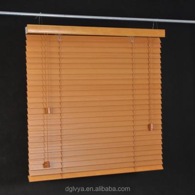 China Venetian Venetian wooden window blind shutter curtain wooden louvers motor marupa electric bamboo basswo blinds window shade for sale