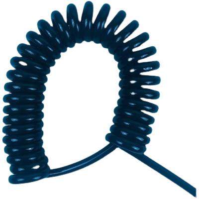 China China Industrial Flexible Tpee PUR Coiled Wire Spiral Cable Spring Wires Electrical Cable for sale