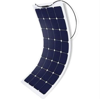 China Lightweight Metal Portable Solar Charger Monocrystalline Solar Panels 110W ETFE Flexible Thin Solar Panel for sale