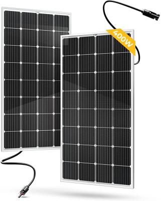 China Waterproof Hot Selling Aluminum 400 Watt Monocrystalline Flexible Solar Cell Panel Cover Portable Solar Panels For House for sale