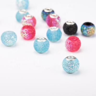 China Popular Flatback Item Resin Beads Sugar Ball With Alloy Purfle Garment Accessories Various Design Nail Decoration for sale