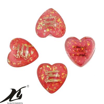 China Custom Resin Children's Heart Flat Back Children's DIY Peach Love Headgear Phone Case Accessories Cabochons for sale