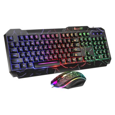 China Wholesale Waterproof Finely Processed RGB Computer Gaming QM-J007D620 Mouse Keyboard Set For Home for sale