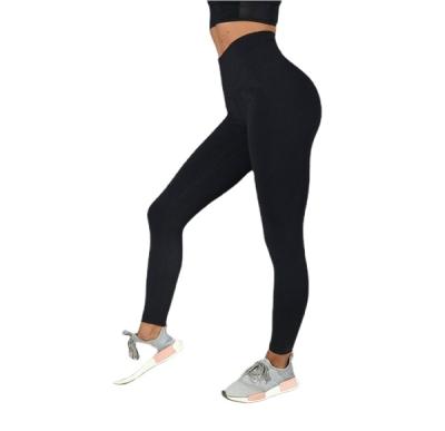 China Women's Sports Fitness Breathable Yoga Pants Breathable Butt Lift Gym Pants Plus Size Clothing Seamless Cuffs for sale