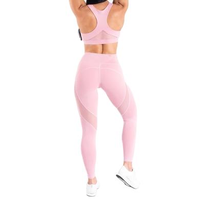 China Breathable Women's Seamless Yoga Set Booty Cup Leggings Gym Leggings Workout Sports Bra And Leggings Sets for sale