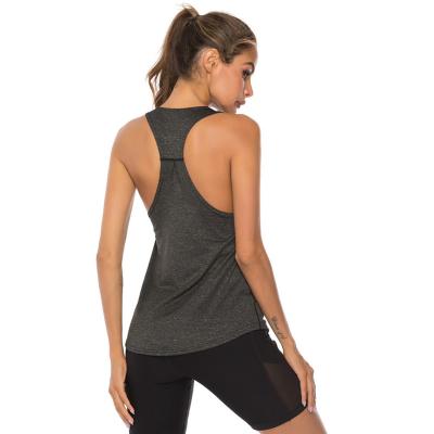 China New Breathable Yoga Vest Fitness Sport Tank Tops Gym Yoga Shirts Workout Running Training Tops For Women for sale