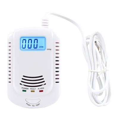 China AC90-230V Security Detection Co Gas Leak Detector Voice Type Standalone Multi Alarm 112*73*42mm for sale