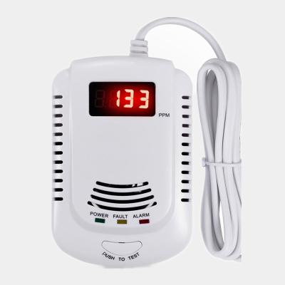 China AC90-230V 112*73*42mm Standalone Home Security System Fire Alarm 85dB Type Voice Gas Detector for sale