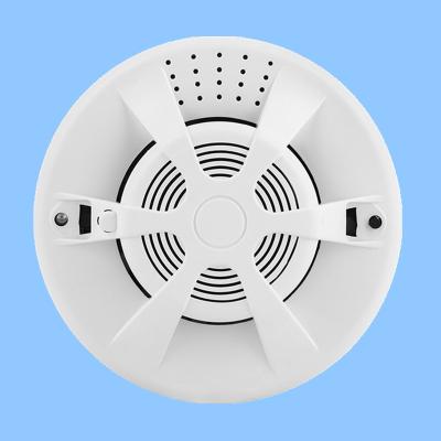 China Ceiling Mounted Battery Operated 9V Factory Customized Wireless 433Mhz Battery Fire Alarm Smoke Detector for sale