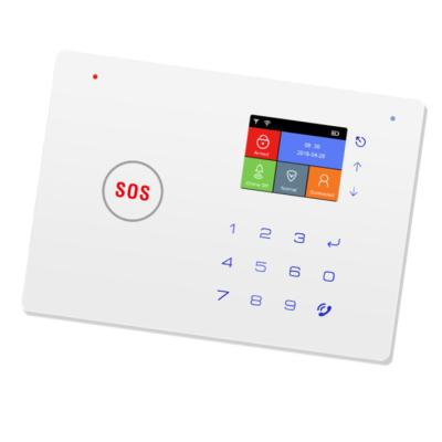 China ABS Housing Rechargeable Battery 45 Wireless Zones 433Mhz Wifi GSM Smart Home Burglar Security Alarm System for sale