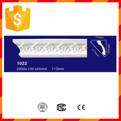 China Easily installation crown PU ceiling moulding for hotel decoration for sale