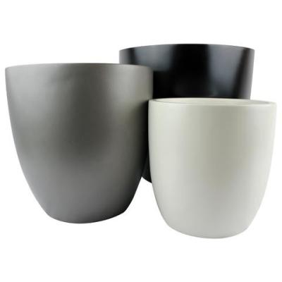 China Factory direct hot sale light weight white FRP planters pots for garden and hotel decoration for sale