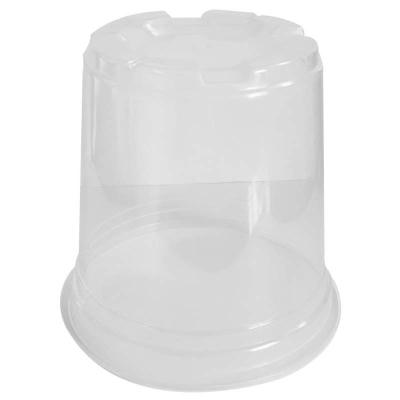 China Outdoor high toughness transparent plastic flower pot for sale