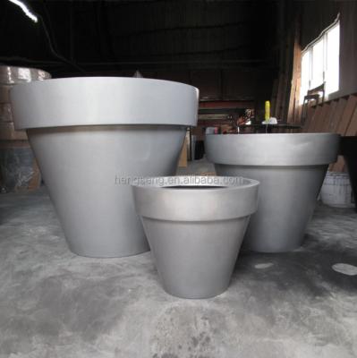 China China direct factory supply decorative large fiberglass planting planter flower pot outdoor for sale