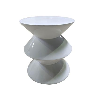 China Modern new outdoor decorative round fiberglass table for prak for sale