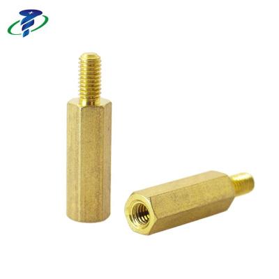 China BRASS Brass Hex Plain Spacer Standoff Bolts M3x20 for sale