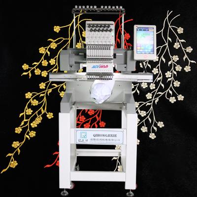 China New 12/15 Needle Automatic Single Head Computerized Cap Embroidery Machine With Large Embroidery Area for sale