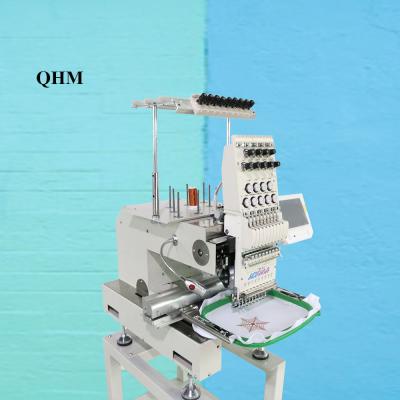 China MINI SINGLE HEAD HOTELS QHM T-SHIRT EMBROIDERY MACHINE for sale