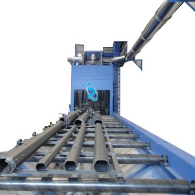 China Large Metal Roller Conveyor Shot Blasting Machine for Steel Profiles for sale