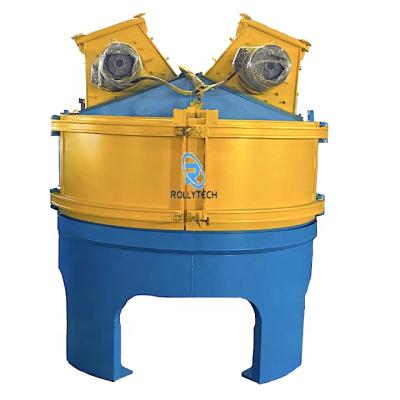 China Alloy Outboard Wheel Rotating Sandblaster Table Shot Blasting Cleaning Machine for sale