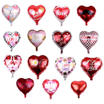 China 18 Inch I Love You Heart Shaped Foil Balloon Wedding Birthday Party Decoration Balloon Valentine's Day Gift Toy Wedding /Birthday/ Party Decoration for sale