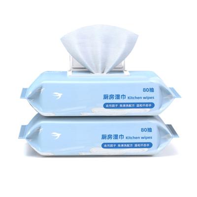 China 80Pcs/lot Wash Dish Towel Non-Stick Viable Towel Bag Oil Wipe Rags Kitchen Cleaning Cloth New Environmental Disposable Magic for sale