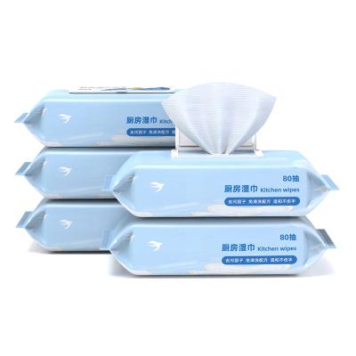 China Sustainable Use Good Quality Glass Daily Kitchen Cloth Household Duster Lint Free Sanitizing Wet Wipes for sale