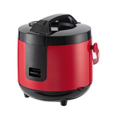 China Rice cooker best price 1.8L 2.2L home appliance fashionable red color desugared shell plastic rice cooker for diabetics for sale