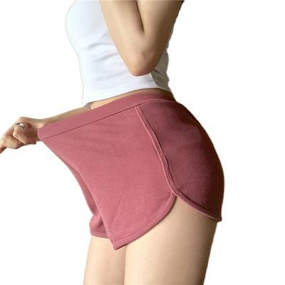 China Wholesale Custom Women Yoga Shorts Summer Anti-wrinkle Elasticity Sport Gym Women s Running Shorts for sale