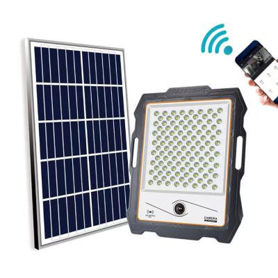 China 100W 200W 300W High Power Led Solar Garden Outdoor CCTV Flood Light met camera Solar Aluminium Led Flood Solar Lights Te koop