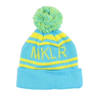 China Custom Wholesale COMMON Winter Embroidered Binnie Hat Knit Beanie Hat for sale