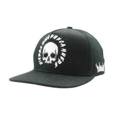 China Custom Embroidery Logo Skull Cotton Baseball Adjustable Hats COMMON for sale