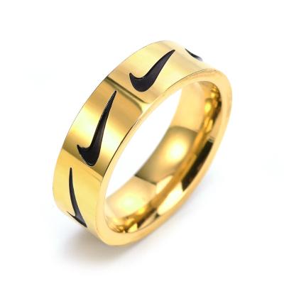 China Artilady2021 punks fashion Stainless Steel Ring Jewelry Gift Hip Hop gold plated whisper rings for friends for sale