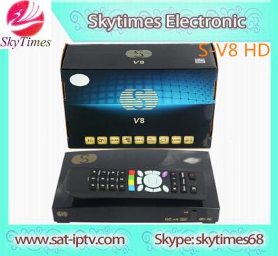 China skybox S-V8 , SV8 HD support WEB TV HDMI USB LED Light  DVB-S2 receiver for sale