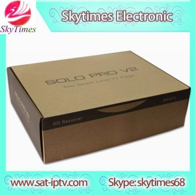 China 2016 Enigma2 vu solo pro v2 Linux DVBS2 Receiver free iptv Cccam iptv digital set top box for sale