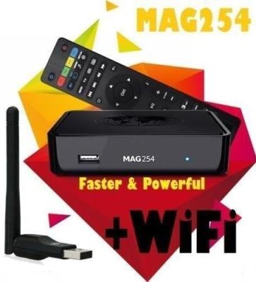 China MAG 254 Latest Original Linux IPTV/OTT Box Processor than MAG 250 iptv arabic IPTV CLINE for sale