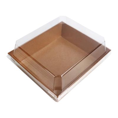 China Luxury Western Point Doggy Plastic Paper Box Baking Sandwich Box Hog Puff Cake Bread Box for sale