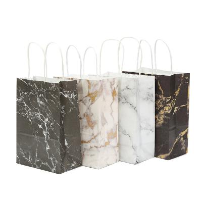 China 2023 Luxury Marble Funny Gift Bag Carrying Kraft Paper Bag Fashion Portable Gift Bags for sale